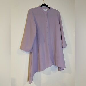 Lavender Asymmetrical Women's Tunic top